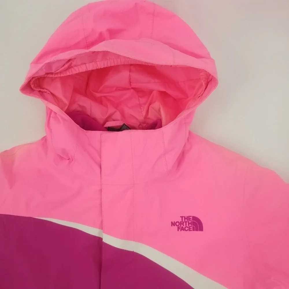 The North Face Girls Pink HyVent 3-in-1 Triclimate Jacket Fleece Liner SzL 14/16